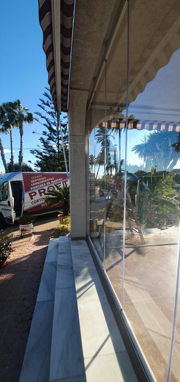 Errores al instalar cortinas de cristal