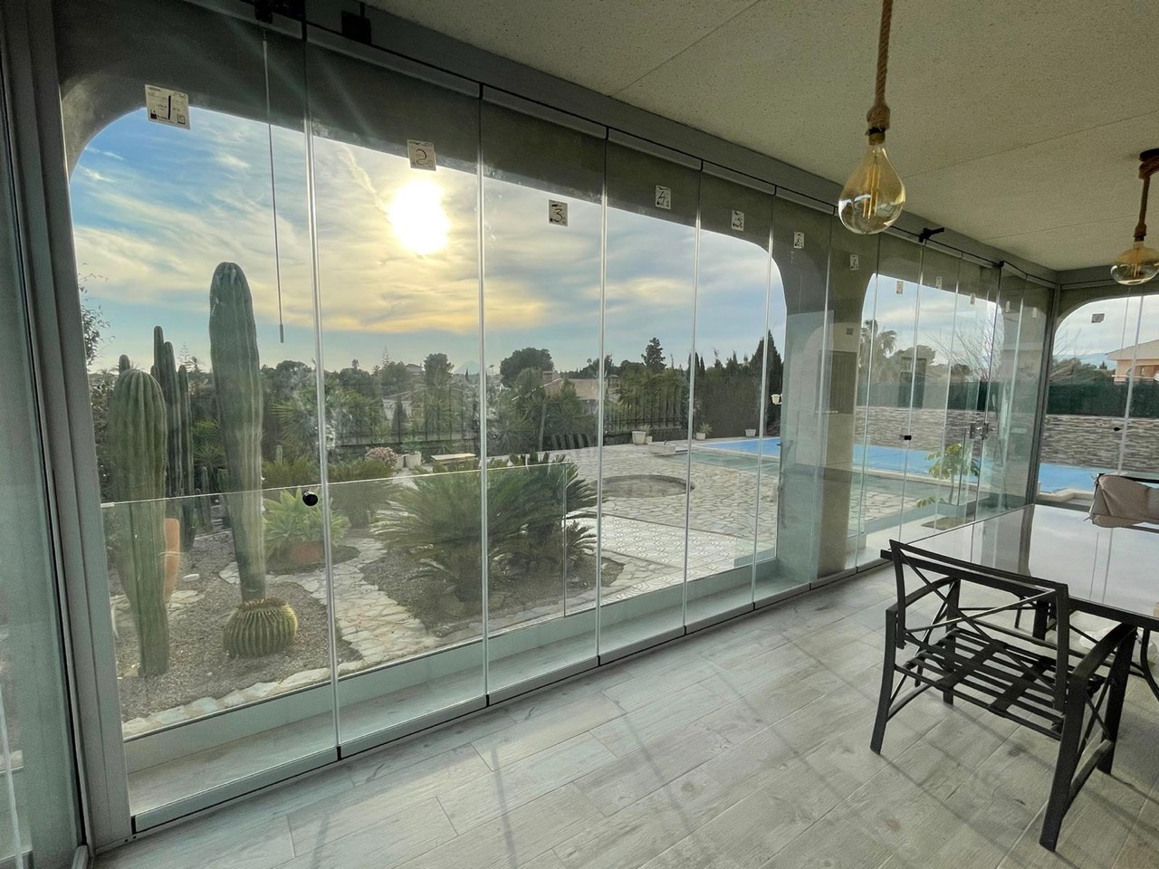 Errores al instalar cortinas de cristal