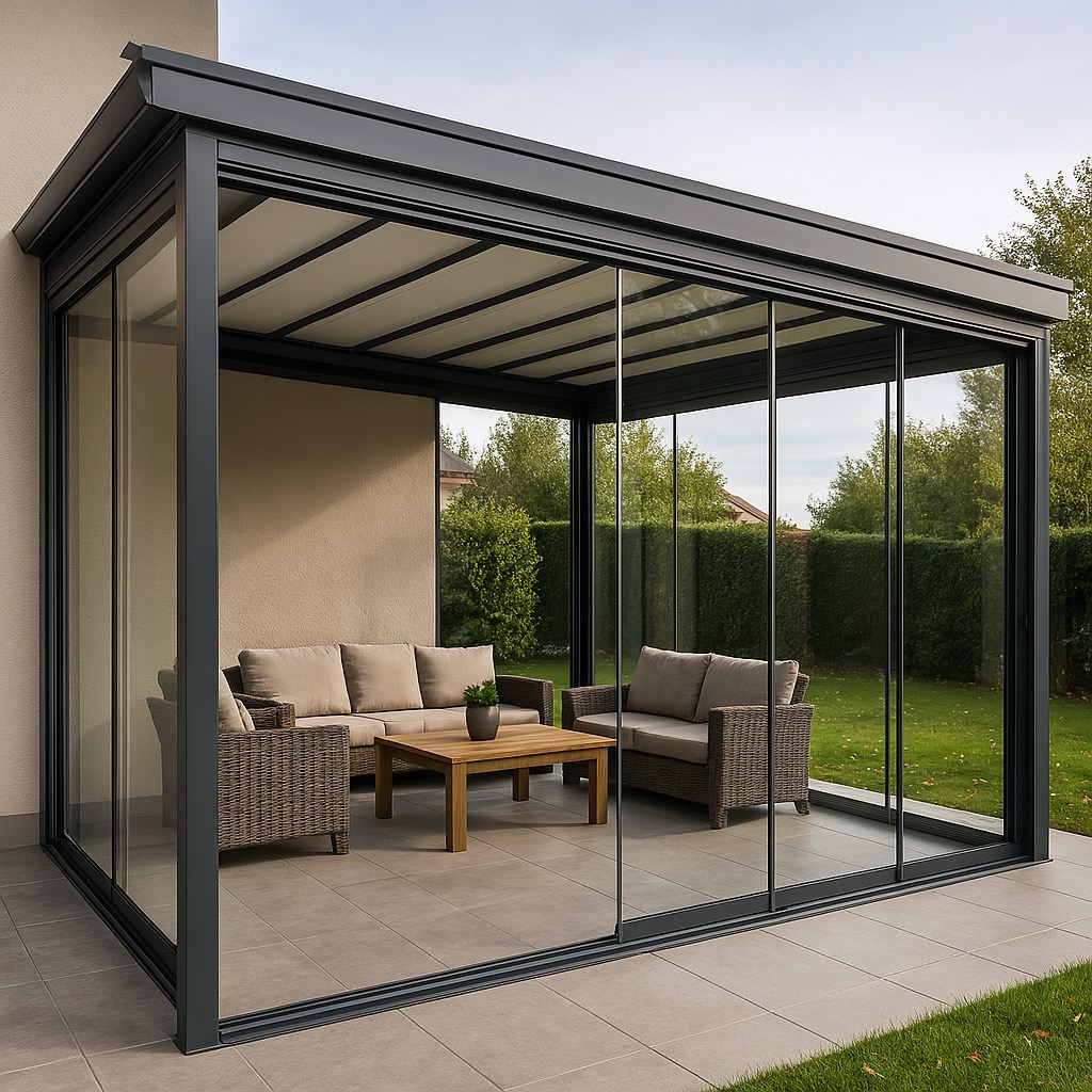 Cortinas de cristal y techos móviles: la combinación perfecta